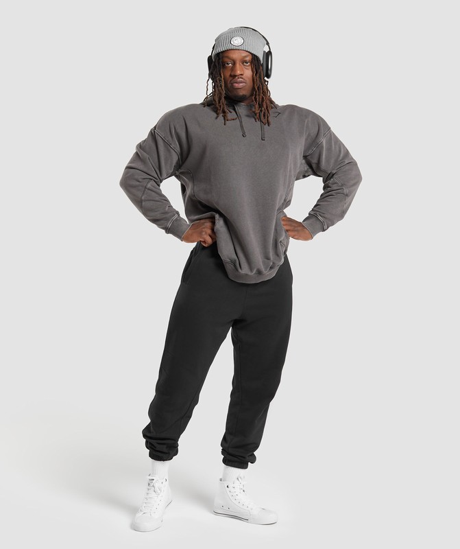 Gymshark Power Washed Hoodie Hoodie Heren Grijs | SOQC52831