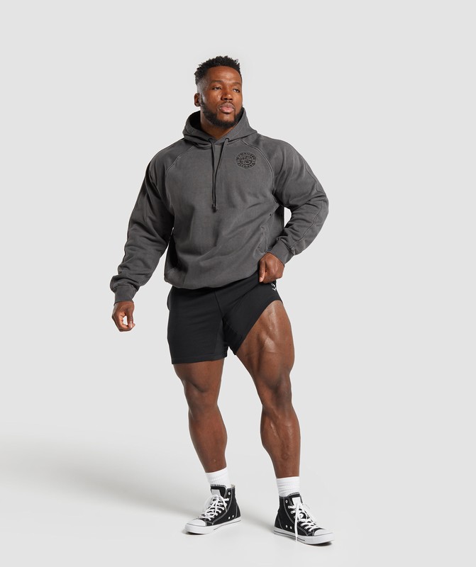 Gymshark Premium Legacy Hoodie Hoodie Heren Zwart | OAPL32615