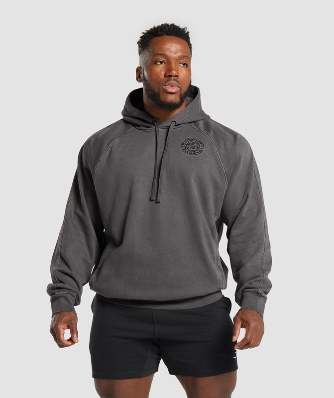 Gymshark Premium Legacy Hoodie Hoodie Heren Zwart | OAPL32615