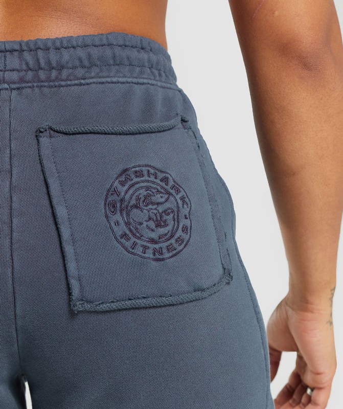 Gymshark Premium Legacy Joggers Joggingbroek Dames Blauw | AYMU20871