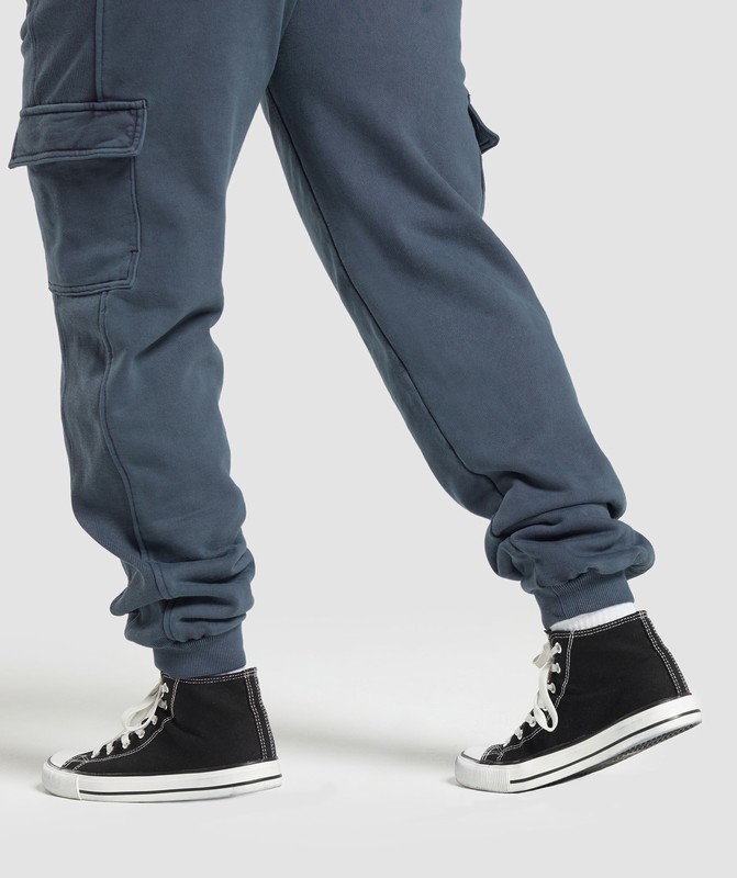 Gymshark Premium Legacy Joggers Joggingbroek Dames Blauw | AYMU20871