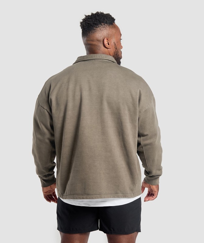 Gymshark Premium Legacy Pullover Pullover Heren Camo Bruin | HOMZ03527