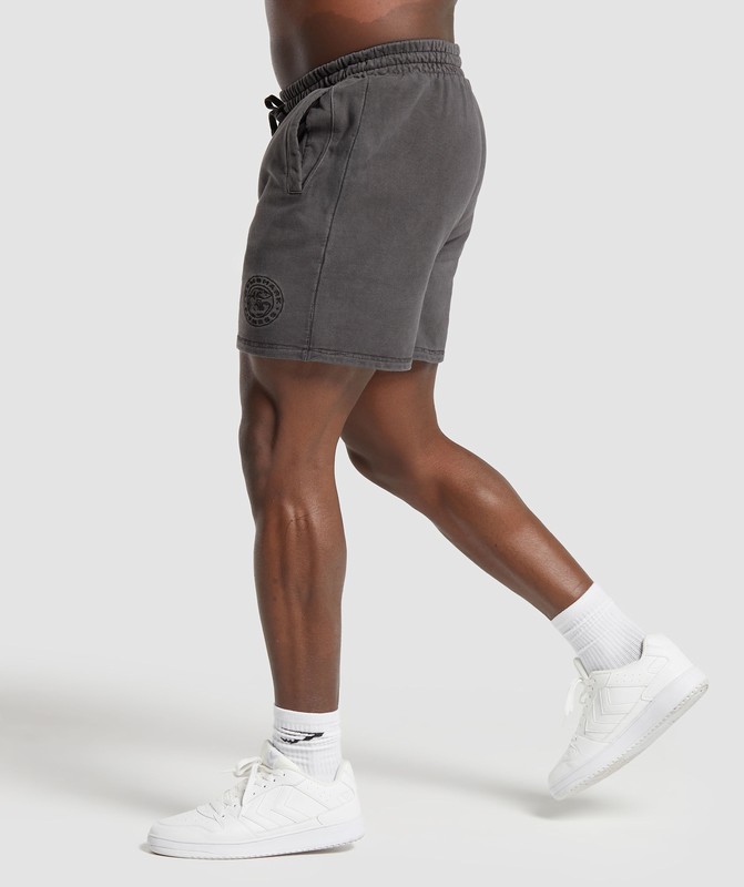 Gymshark Premium Legacy Shorts Korte Broek Heren Zwart | BXKF97268
