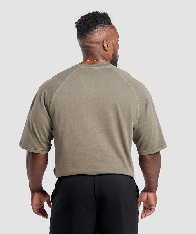 Gymshark Premium Legacy T-Shirt T-Shirt Heren Camo Bruin | TCGR21087