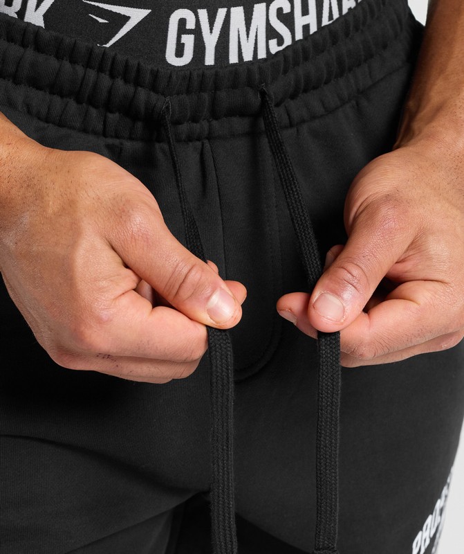 Gymshark Property Of 7" Shorts Korte Broek Heren Zwart | AVUW67235