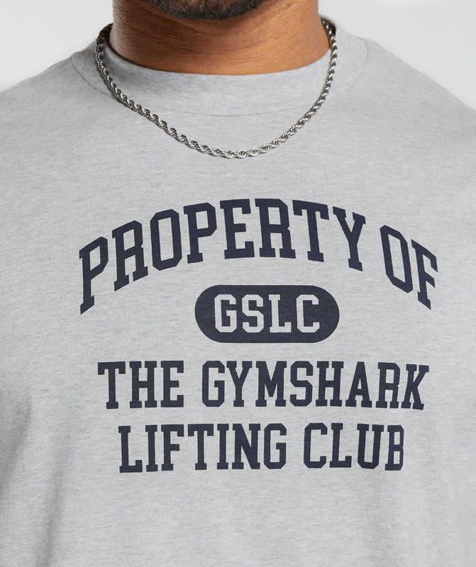 Gymshark Property Of T-Shirt T-Shirt Heren Lichtgrijs | XFDL84572