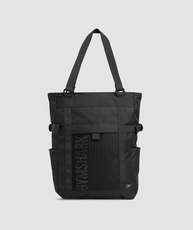 Gymshark Pursuit Tote Tote Heren Zwart | DCPS26910