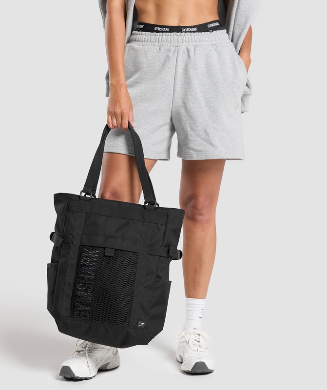 Gymshark Pursuit Tote Tote Heren Zwart | DCPS26910