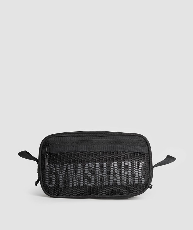 Gymshark Pursuit Washbag Tas Heren Zwart Grijs | XOBV95083