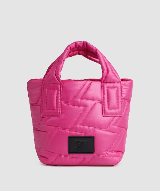 Gymshark Quilted Mini Tote Tote Dames Bold Magenta | MPFI20947
