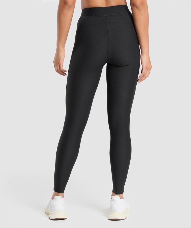 Gymshark Raw Cut Leggings Leggings Dames Zwart | WJNS51204
