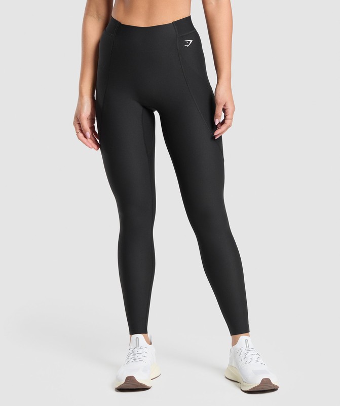 Gymshark Raw Cut Leggings Leggings Dames Zwart | WJNS51204