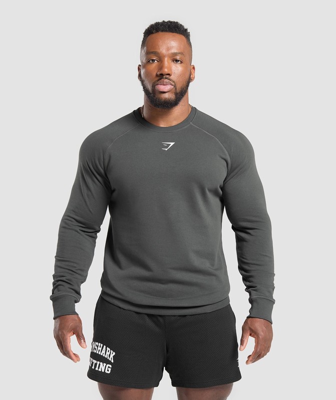 Gymshark Reaper Crew Sokken Heren Grijs | EHMZ91342