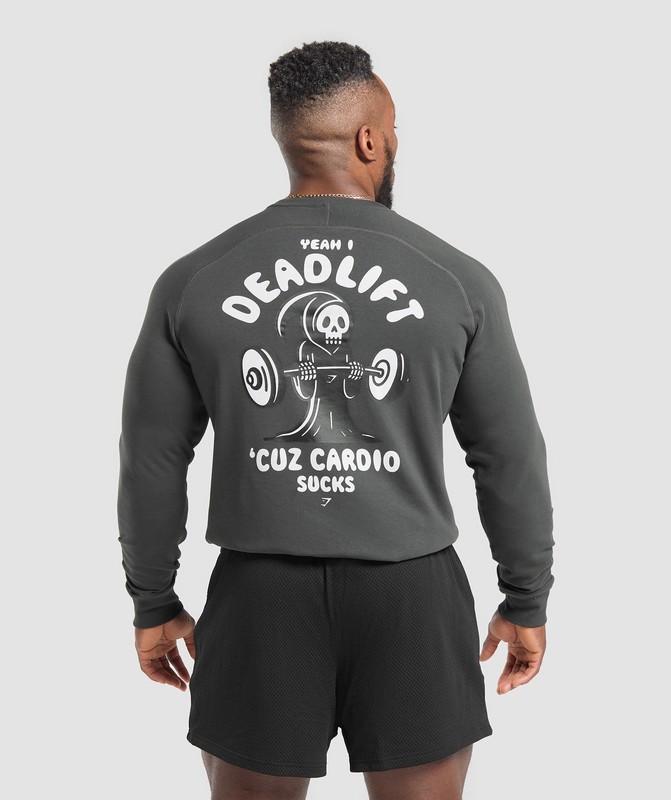 Gymshark Reaper Crew Sokken Heren Grijs | EHMZ91342
