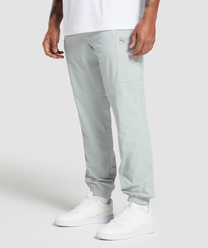 Gymshark Rest Day Cargo Pants Broek Heren Lichtgrijs | UPYF26483