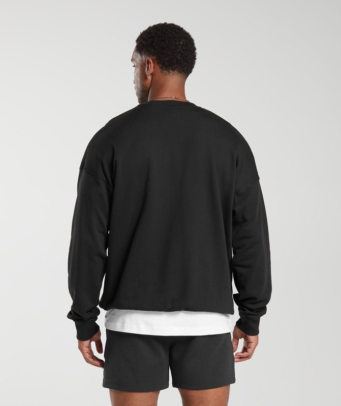 Gymshark Rest Day Essential Crew Sokken Heren Zwart | GYZR01732