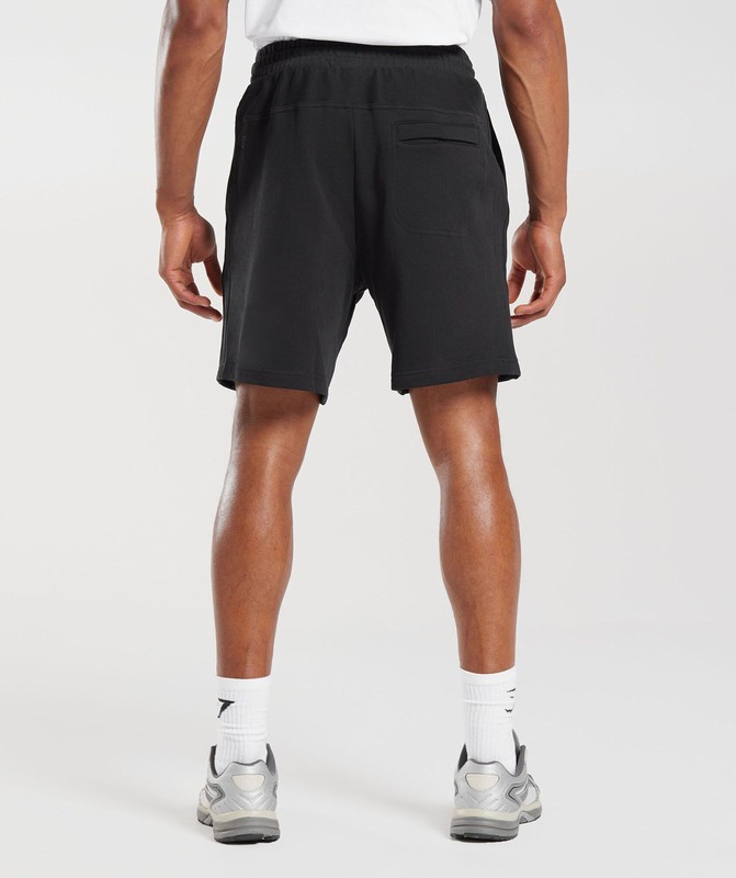 Gymshark Rest Day Essentials 7" Shorts Korte Broek Heren Zwart | FKDC70912