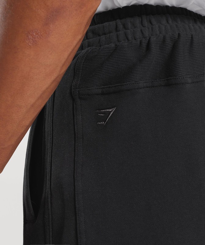 Gymshark Rest Day Essentials 7" Shorts Korte Broek Heren Zwart | FKDC70912