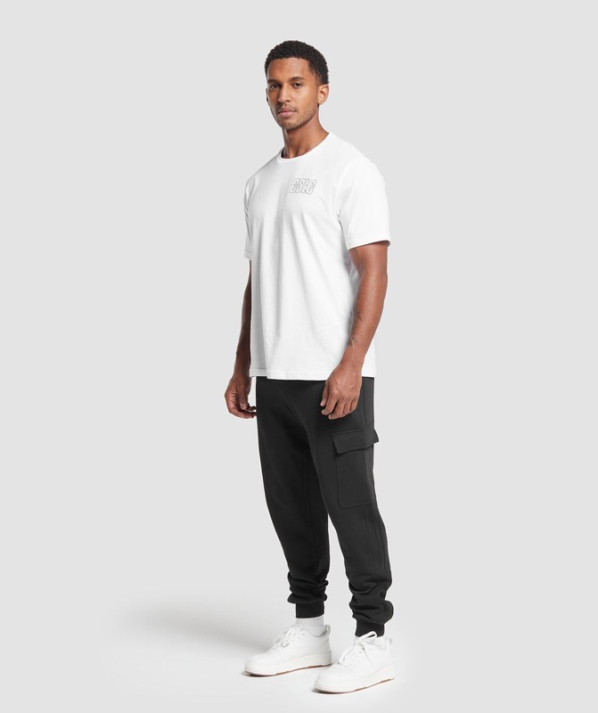 Gymshark Rest Day Essentials Cargo Joggers Joggingbroek Heren Zwart | HCKM75609