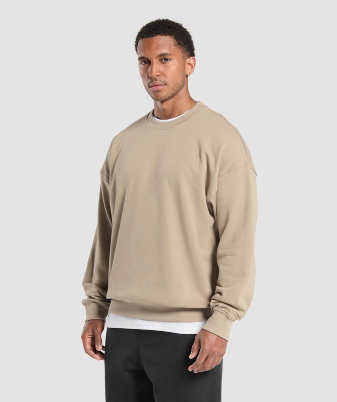 Gymshark Rest Day Essentials Crew Sokken Heren Bruin | OMSH29184