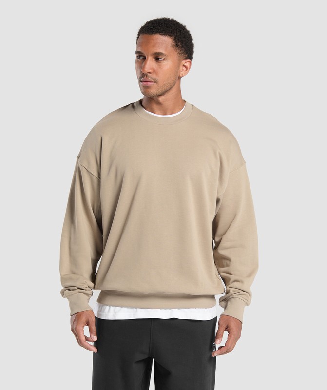 Gymshark Rest Day Essentials Crew Sokken Heren Bruin | OMSH29184