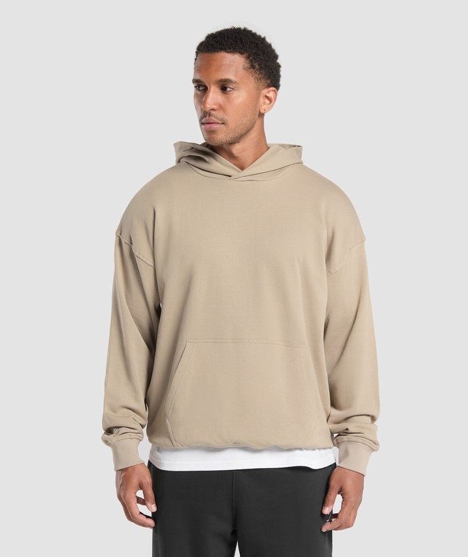 Gymshark Rest Day Essentials Hoodie Hoodie Heren Bruin | GPFN08697