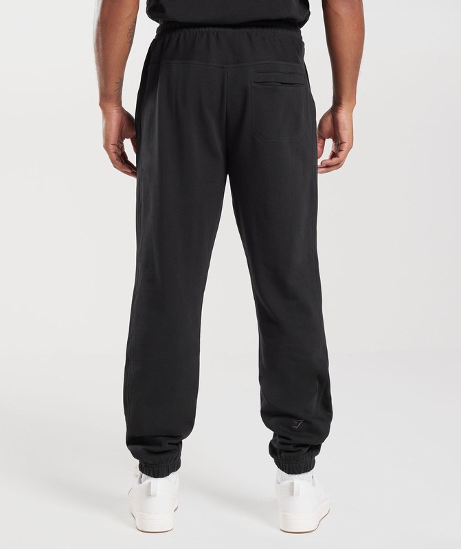 Gymshark Rest Day Essentials Joggers Joggingbroek Heren Zwart | OQGF98453