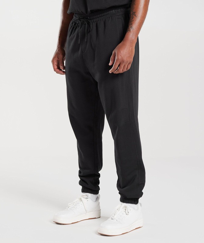 Gymshark Rest Day Essentials Joggers Joggingbroek Heren Zwart | OQGF98453
