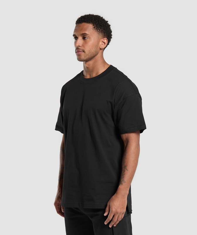 Gymshark Rest Day Essentials T-Shirt T-Shirt Heren Zwart | YCBZ34780