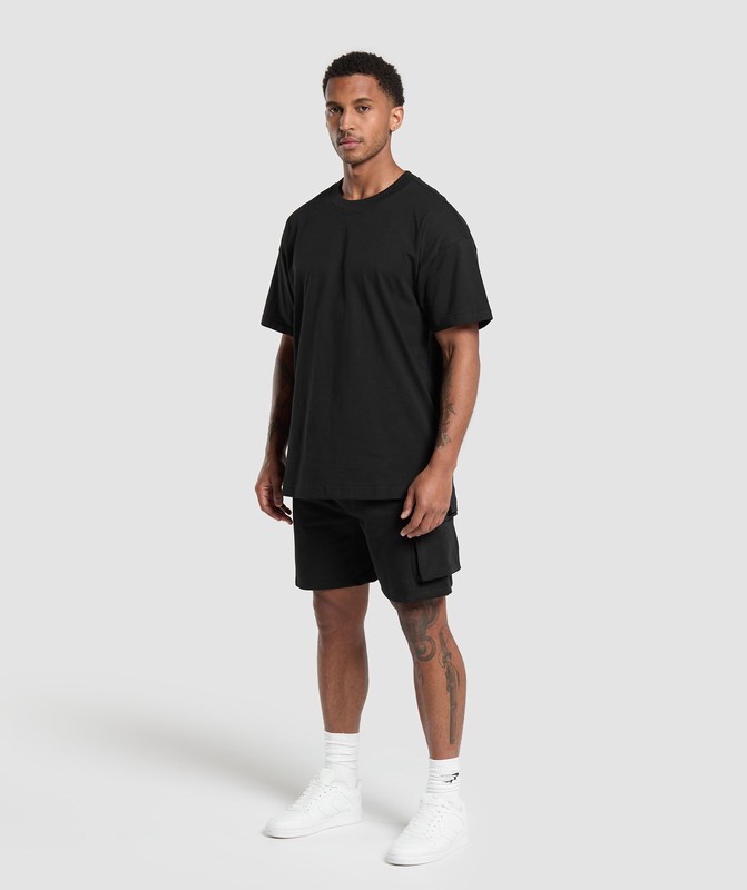Gymshark Rest Day Essentials T-Shirt T-Shirt Heren Zwart | YCBZ34780