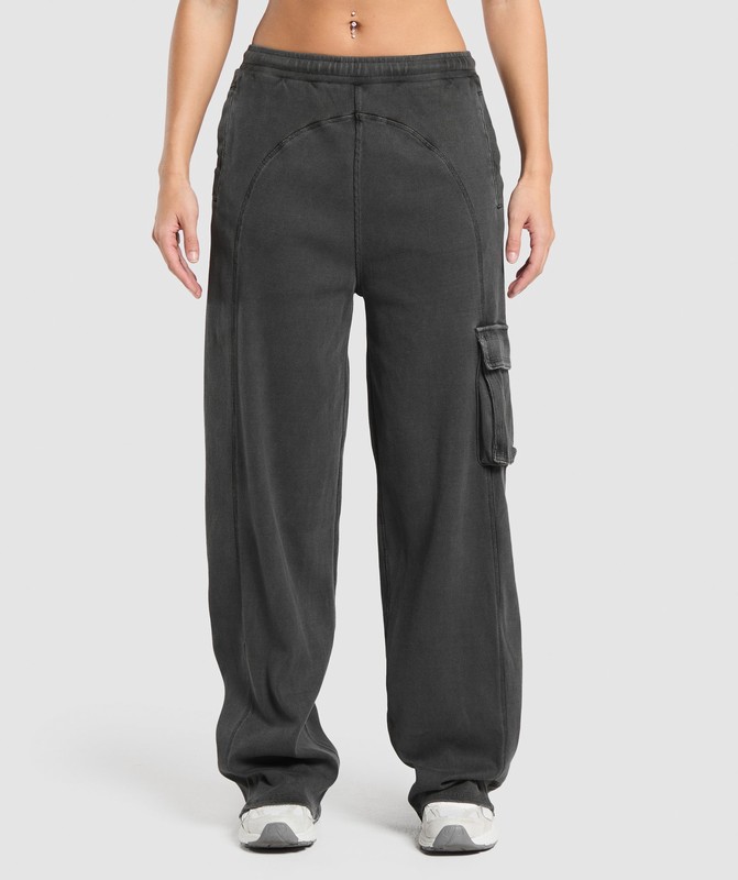 Gymshark Rest Day Ribbed Joggers Joggingbroek Dames Grijs | NXYR18270