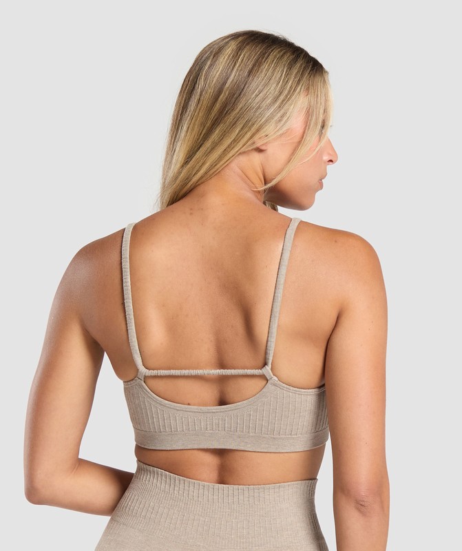 Gymshark Rest Day Seamless Modal Bralette Bralettes Dames Bruin | HMNE46785