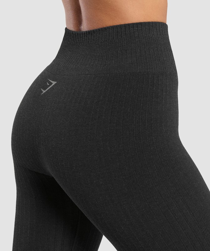 Gymshark Rest Day Seamless Modal Leggings Leggings Dames Bros Coal Marl | UPIO18906