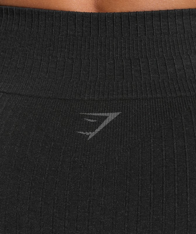 Gymshark Rest Day Seamless Modal Shorts Korte Broek Dames Bros Coal Marl | ZATN25967