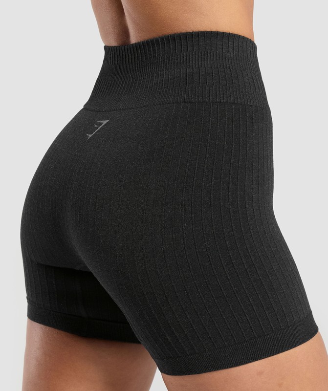 Gymshark Rest Day Seamless Modal Shorts Korte Broek Dames Bros Coal Marl | ZATN25967
