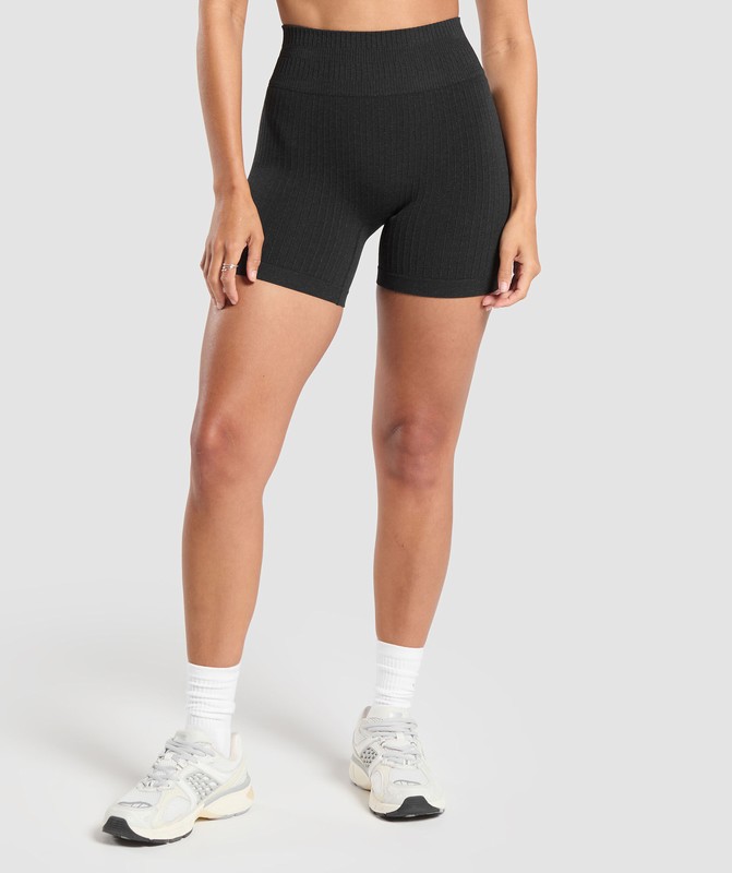 Gymshark Rest Day Seamless Modal Shorts Korte Broek Dames Bros Coal Marl | ZATN25967