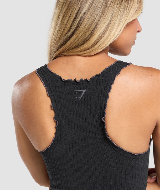Gymshark Rest Day Seamless Modal Tank Tanktop Dames Bros Coal Marl | TNGL13062