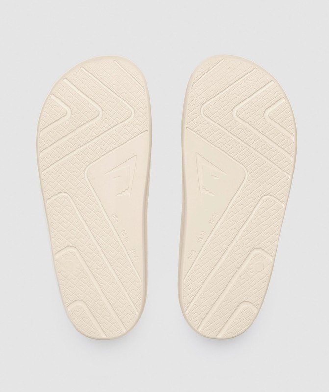 Gymshark Rest Day Slides Badslippers Heren Wit | AFTI93287