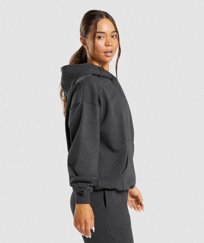 Gymshark Rest Day Sweats Hoodie Hoodie Dames Zwart | CXMD67831