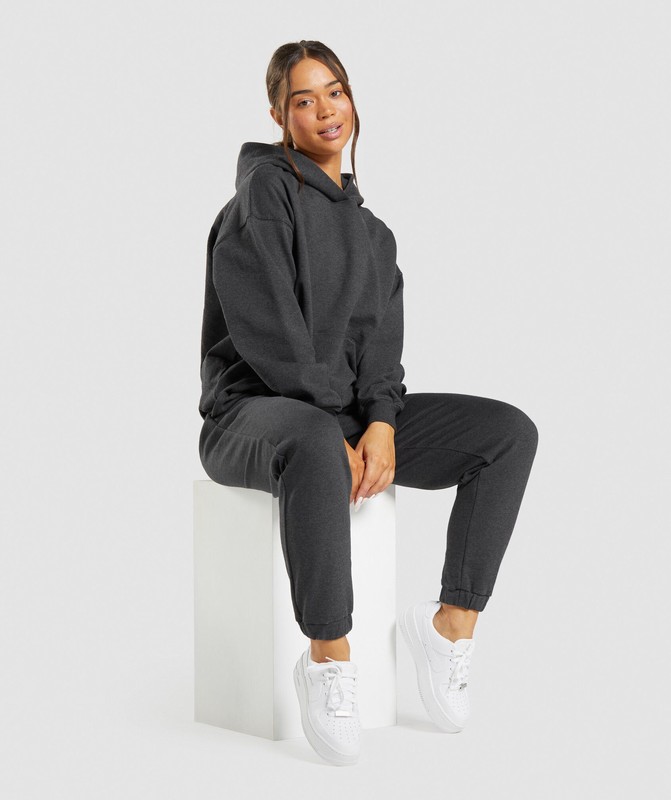 Gymshark Rest Day Sweats Hoodie Hoodie Dames Zwart | CXMD67831
