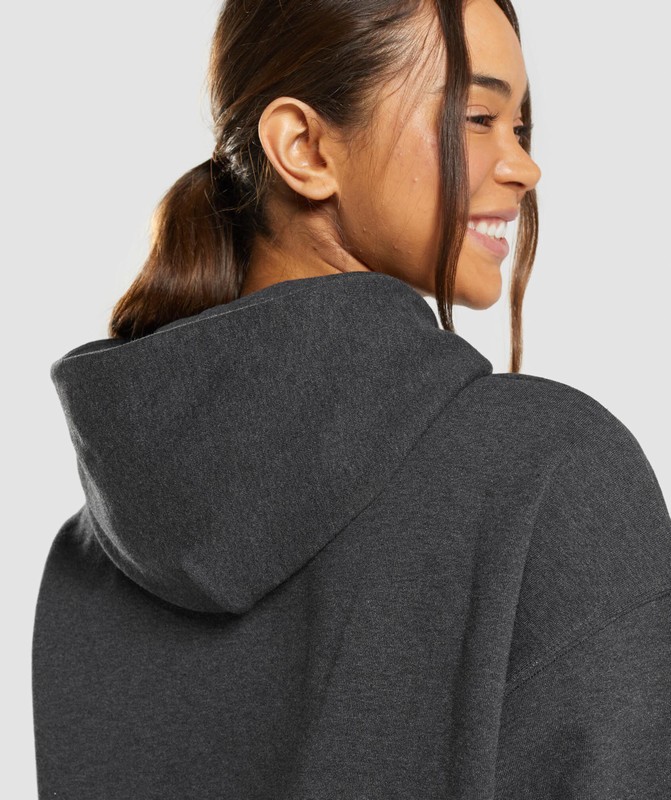 Gymshark Rest Day Sweats Hoodie Hoodie Dames Zwart | CXMD67831