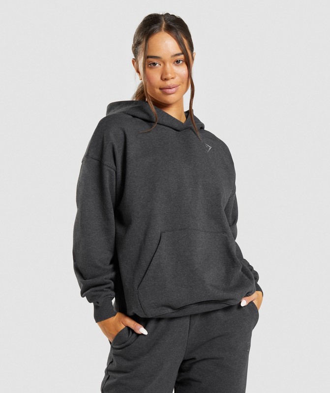 Gymshark Rest Day Sweats Hoodie Hoodie Dames Zwart | CXMD67831