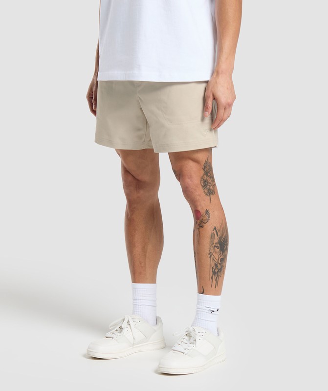 Gymshark Rest Day Woven Shorts Korte Broek Heren Grijs | RGKV46721