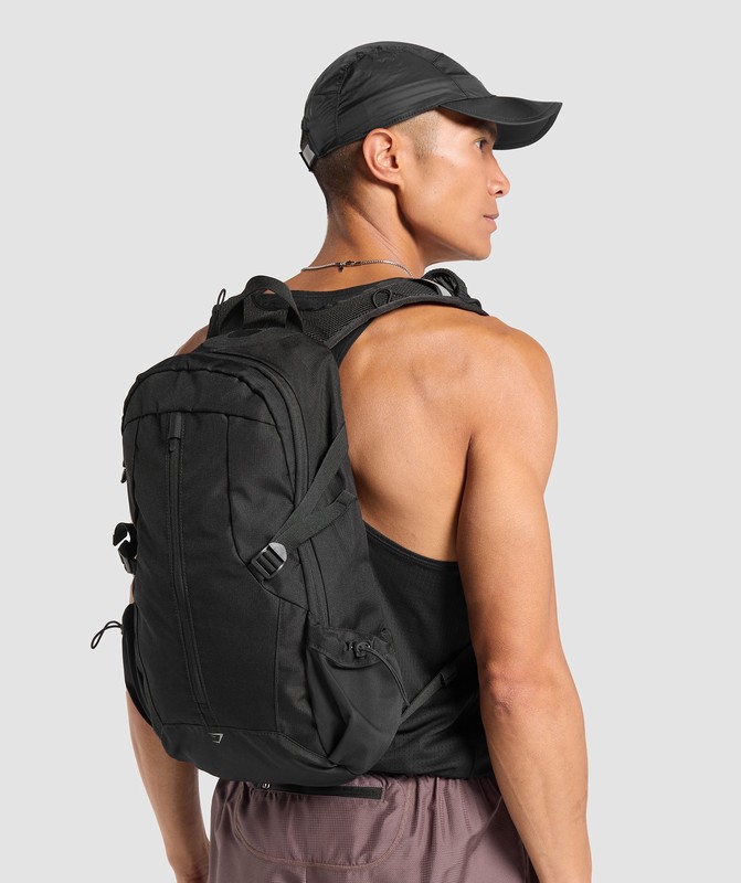Gymshark Running Backpack Rugzak Heren Zwart | BUCZ37201