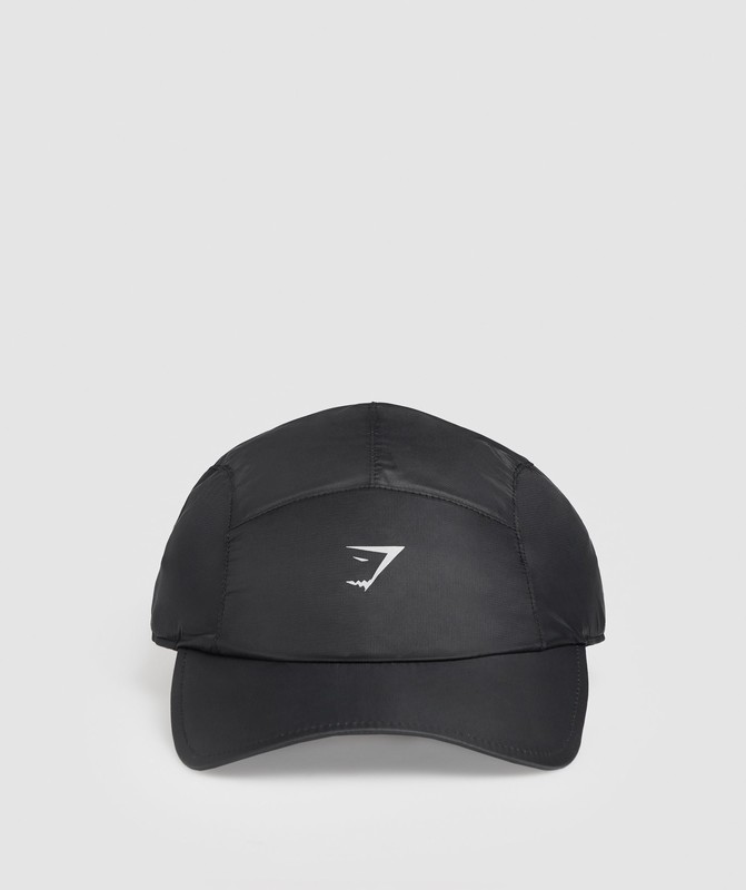 Gymshark Running Cap Pet Heren Zwart | UYEN69475