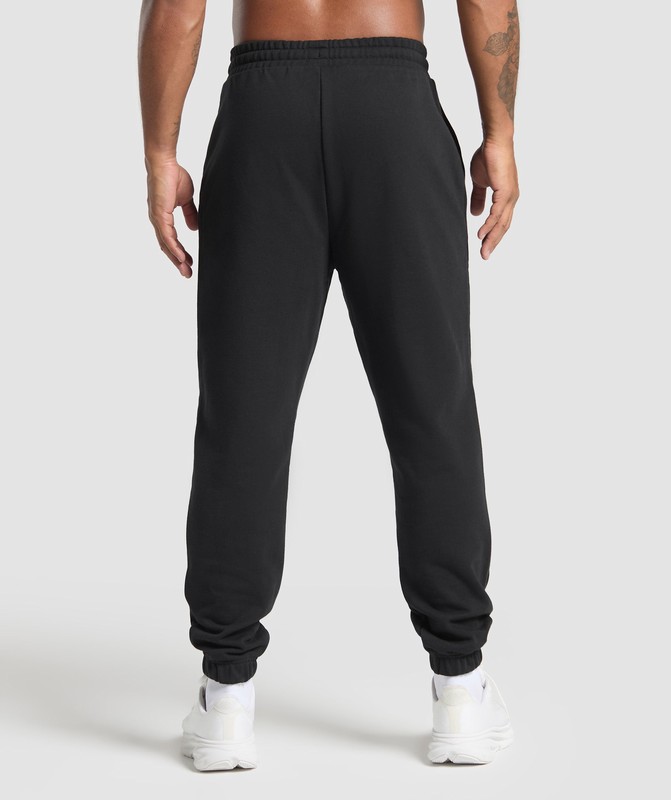 Gymshark Running Graphic Joggers Joggingbroek Heren Zwart | LAVJ69041