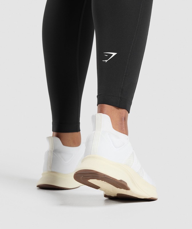 Gymshark Running Leggings Leggings Dames Zwart | IQTM46093