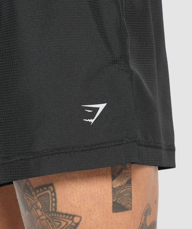 Gymshark Running Shorts Korte Broek Heren Zwart | NZOG93584