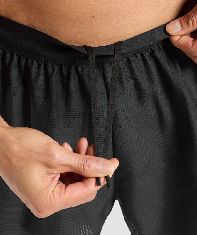 Gymshark Running Shorts Korte Broek Heren Zwart | NZOG93584