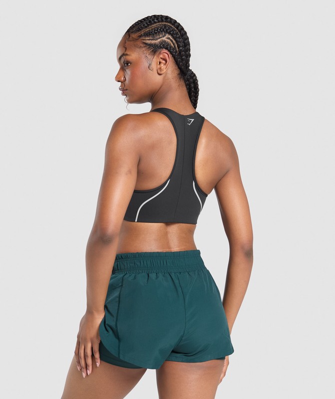 Gymshark Running Sports Bra Sport BH Dames Zwart | ZRAV09378
